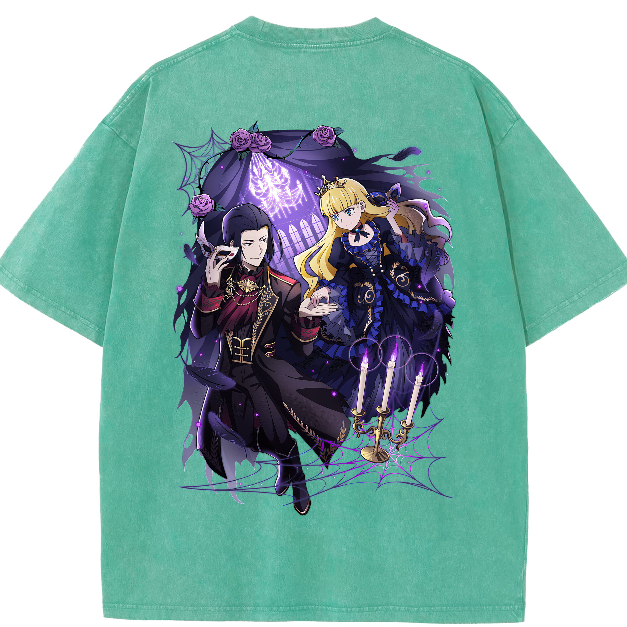 （画像用） 文豪ストレイドッグス Bungo Stray Dogs 綿100% ヴィンテージ風 半袖Tシャツ（背面プリント）